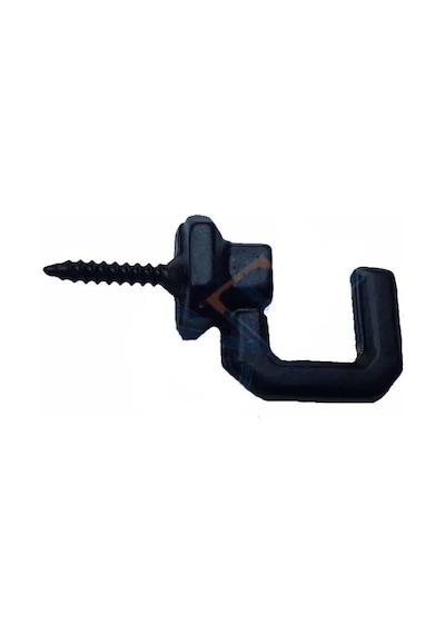 Cntma Vidalı Kanca, Askı Büyük - 15x23mm, Siyah - 1 Adet Diğer