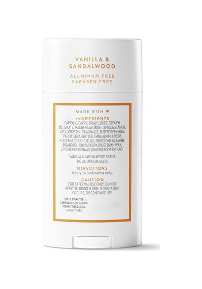 Native Vanilla & Sandalwood Alüminyumsuz Stick Deodorant 75gr
