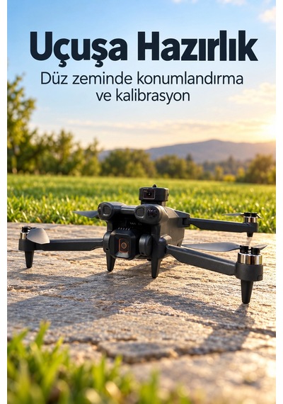 Gps Özellikli Kameralı Drone Ekranlı Kumandalı Katlanır Gövde