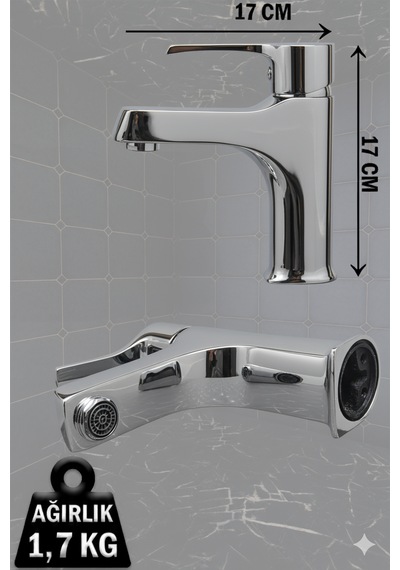 590-1 Lavabo Bataryası Lüks Ağır Tip Sabit Banyo Lavabo Musluğu Siyah Beyaz Gold Krom Krom