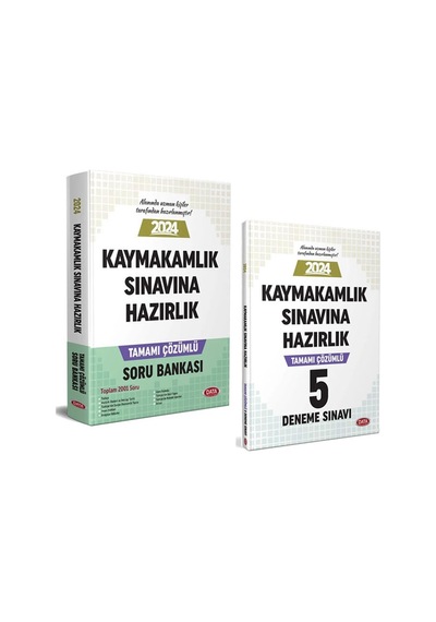 2024 Kaymakamlık Sınavına Hazırlık Deneme Ve Soru Bankası Seti