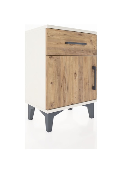 Arges Komodin Tek Raflı Tek Kapaklı 44x30x64 Aytaşı-çam Aytaşı