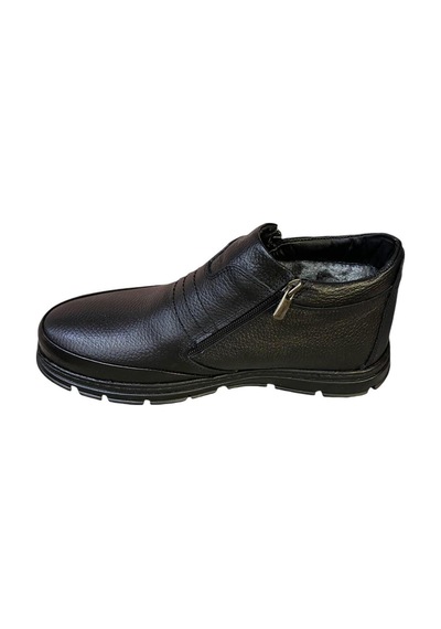 Fastbrandshoes Erkek Deri Düz Taban Bot Siyah - 661969646 Siyah