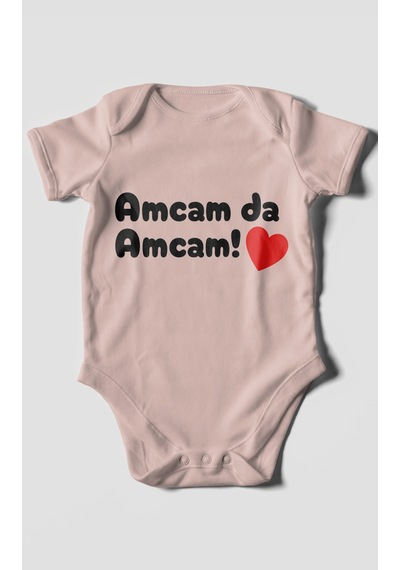Morivokids Amcam Temalı Kısa Kollu Bebek Body %100 Pamuk Pastel Pembe