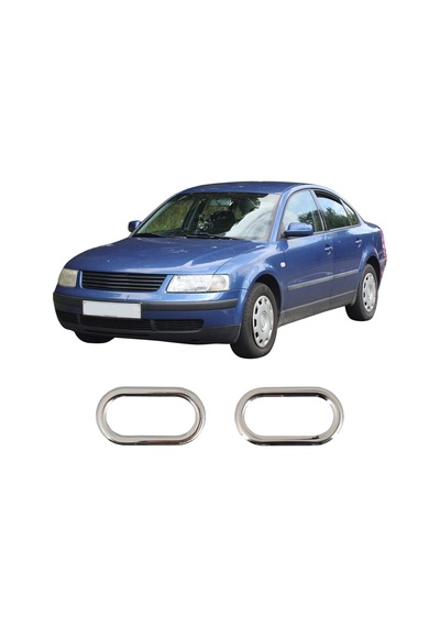 Volkswagen Passat 3b Uyumlu 2000-2005 Krom Sinyal Çerçevesi 2 Parça Paslanmaz Çelik