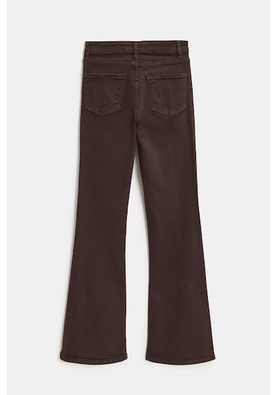 Sââde Kadın Yüksek Bel İspanyol Paça Likralı Jean Pantolon - '70s Style' Flare Jean Kahverengi Sââde Kadın Yüksek Bel İspanyol Paça Likralı Jean Pantolon - '70s Style' Flare Jean Kahverengi