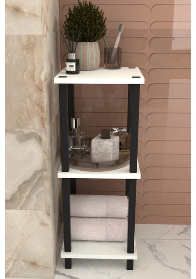 Viva 3 Katlı Çok Amaçlı Banyo Rafı Organizer-beyaz Beyaz
