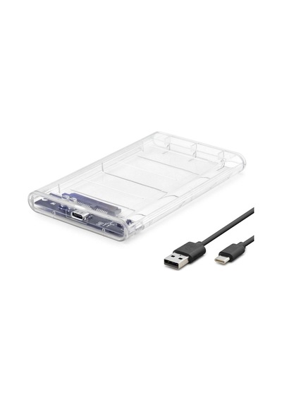 Hdd Kutu Type-c3.1 + Usb3.0 2.5" Transparent Hdx1766 Çok Renkli Çok Renkli