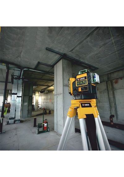 Böhrer Hb0077t Yeşil Işık Profesyonel Çift Akülü , 12 Satır 360 Derece 4 Köşe Lazer Hizalama Makinesi