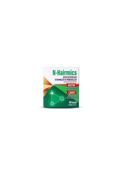 N-Hairmics Bitki Ekstreler İçeren Takviye Edici Gıda 60 Kapsül