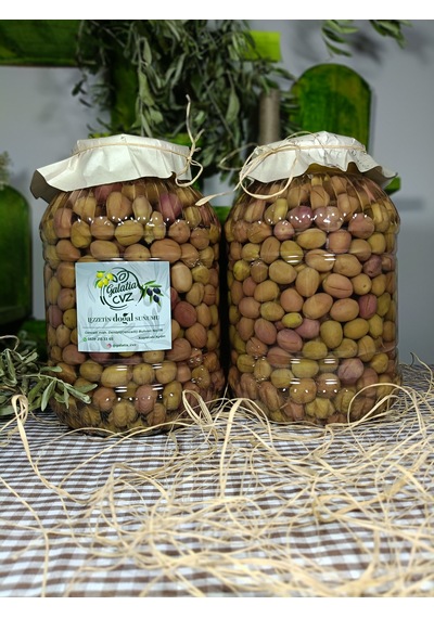 Aydın Yöresi Manzalina Cinsi Sofralık Tatlandırılmış Çizik Zeytin 6 Kg
