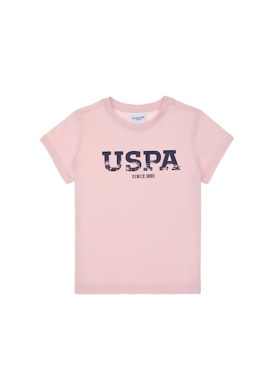 U.S. Polo Assn. Erkek Çocuk Pudra Basic Bisiklet Yaka Tişört 50306512-VR042 U.S. Polo Assn. Erkek Çocuk Pudra Basic Bisiklet Yaka Tişört 50306512-VR042