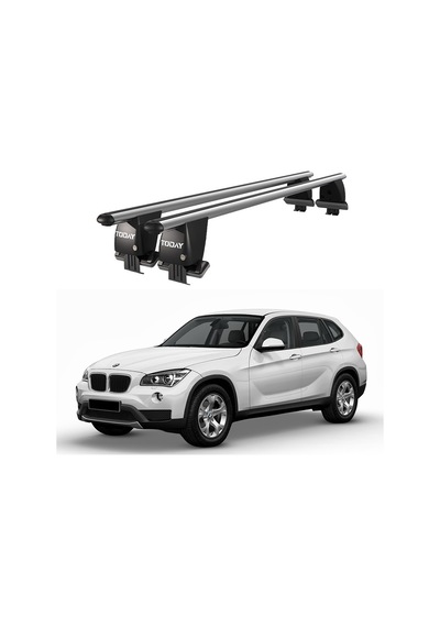 Royal Bmw X1 2012-2015 Uyumlu Gri Kilitli Ara Atkı Port Bagaj Tavan Barı