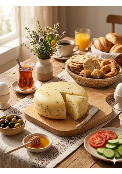 Göbek Kaşar 500 Gr Çörekotlu