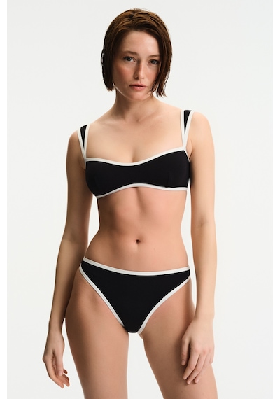 Penti Siyah Nichole Bandeau Bikini Üstü