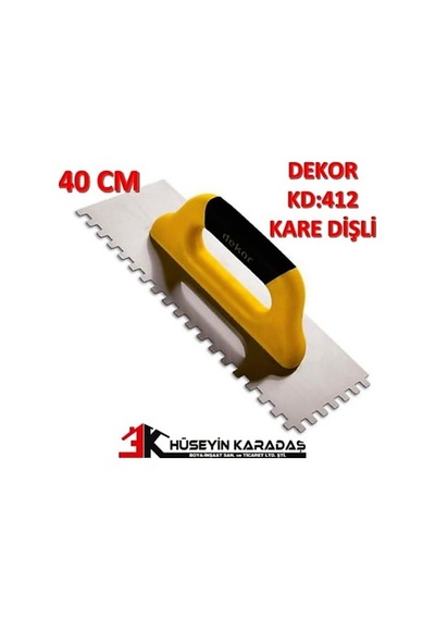 Dekor Hassan Seramik Malası Kare Dişli 40 CM