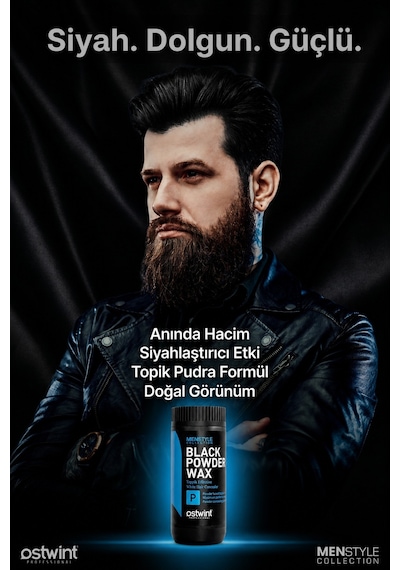 Ostwint Professional Siyahlaştırıcı Şekil Verici Topik Etkili Pudra Wax 20 G