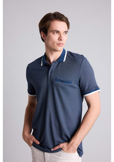 Defacto Regular Fıt Polo Yaka Kısa Kollu Polo Tişört G7063ax26smnv241 Lacivert-nv241