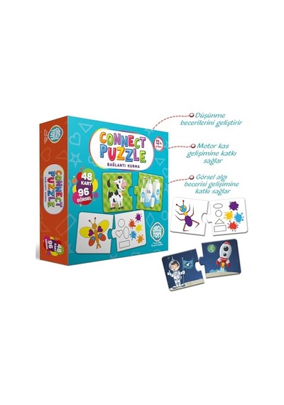 Connect Puzzle Bağlantı Kurma Oyunu Eşleştirme Kartları