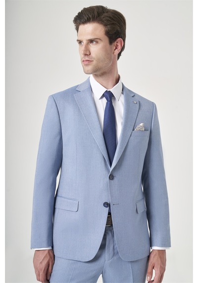 İmza Mavi-gri Mono Yaka Çizgili 6 Drop Slim Fit Tam Astar Esnek Takım Elbise 1001260901 Mavi - Gri İmza Mavi-gri Mono Yaka Çizgili 6 Drop Slim Fit Tam Astar Esnek Takım Elbise 1001260901 Mavi - Gri