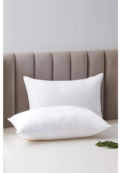 Elyaf Dolgulu 4 Adet Silikon Yastık 50x70 Cm Pamuk Otel Yastık Beyaz Yumuşak Beyaz
