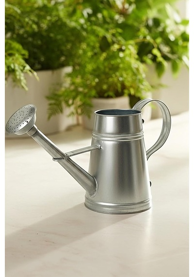 Stella 3 Litre Metal Çiçek Bahçe Sulama Kabı Modern Dekoratif Çok Amaçlı Sulak Galvaniz Genel