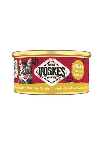 Voskes Ton Balıklı Ve Sarıkuyruk Yetişkin Kedi Konservesi 85 Gr