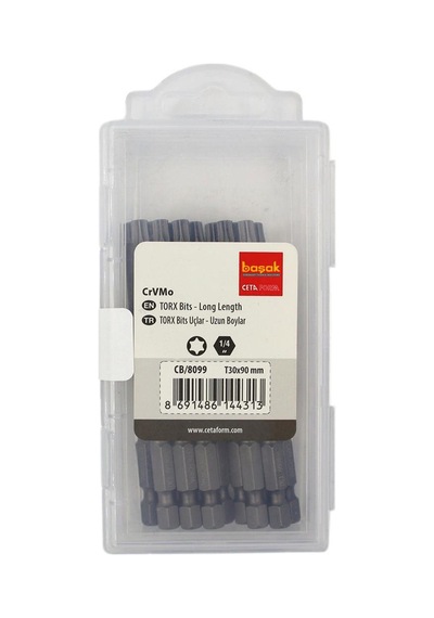 Ceta Form T30 x 90 MM Torx Bits Uç Uzun Cb8099
