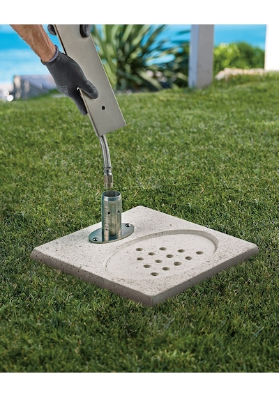 Bahçe Çeşmesi Beton Tabanı - Gri