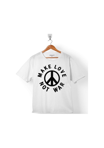 Make Love Not War Savaşa Hayır Barış 2 Çocuk Tişört 001