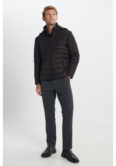 AC&Co / Altınyıldız Classics Erkek Sıyah Standart Fit Normal Kesim Çıkma Kapüşon Dik Yaka Yan Cepli Mont Siyah AC&Co / Altınyıldız Classics Erkek Sıyah Standart Fit Normal Kesim Çıkma Kapüşon Dik Yaka Yan Cepli Mont Siyah