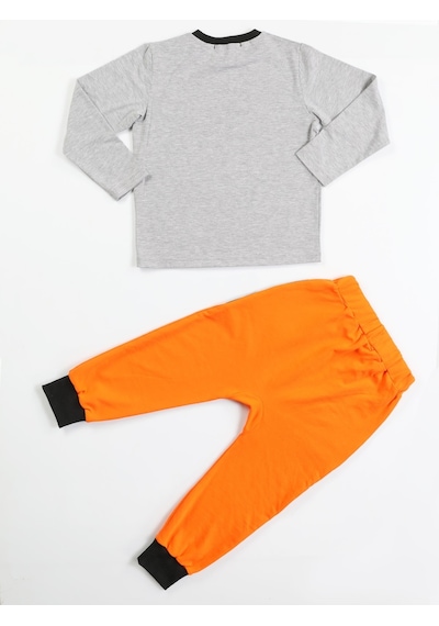 Casabony Tiger Paws Turuncu Pantolon+T-Shirt Takım-Turuncu