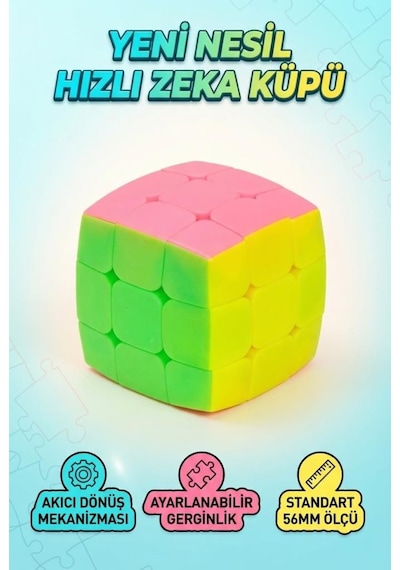 Bilişsel Gelişim Destekleyici Problem Çözme Becerisi Geliştirici Oyuncak 5x5x5 Rubik Zeka Küpü
