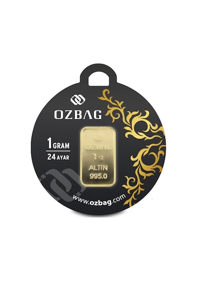 AgaKulche 24 Ayar 1 gr 995 Özbağ Külçe Altın