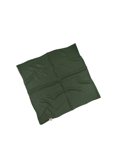 Mısırlı Eşarpları Queen Krep Simli Kadın Eşarp 110x110 Cm - Çimen Yeşili