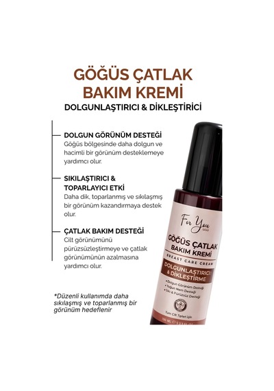 Göğüs Dolgunlaştırıcı Çatlak Bakım Kremi L Dikleştirici & Dolgun Görünüm Destekleyici 100 Ml