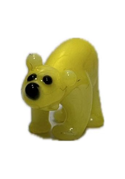El Yapımı Mini Murano Cam Ayı Biblo A173-06