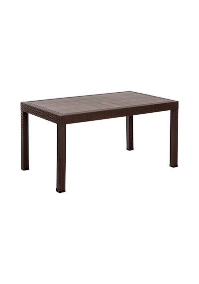 Rattan 90x150 Camsız Kahve Masa - Bahçe&balkon&teras Kahverengi