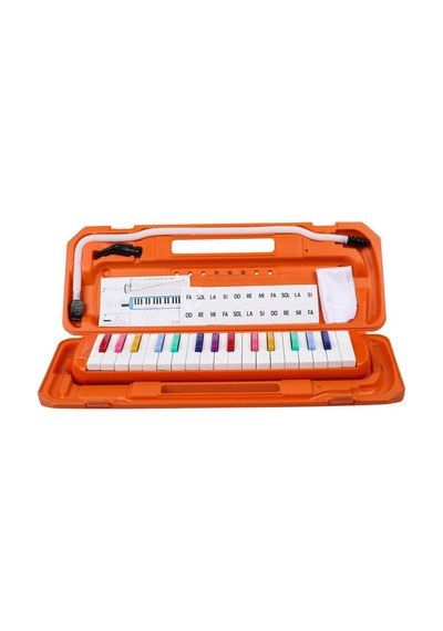 32 Tuşlu Plastik Çantalı Turuncu Melodika