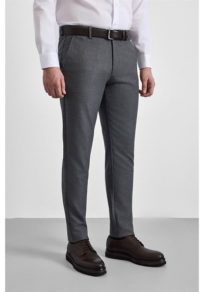 Süvari Antrasit Slim Düz İnterlok Yarım Lastikli Rüzgar Geçirmez Jogger Pantolon Pn2020500744-s08
