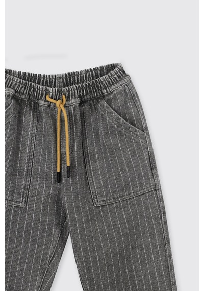 Panço Erkek Çocuk Beli Lastikli Pantolon Haki