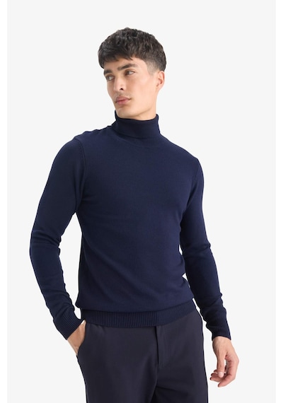 Defacto Slim Fit Dar Kesim Balıkçı Yaka Triko Kazak R1124az25wnnv64 Lacivert