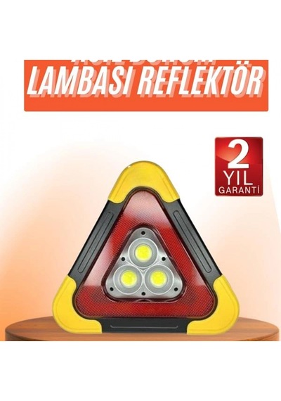 Güneş Enerjili Cob Led Reflektör Taşınabilir Portatif Acil Güvenlik Ve Uyarı Lambası