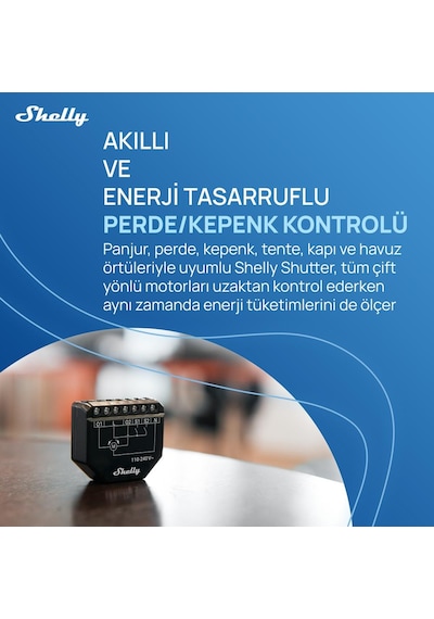 Shelly Shutter Akıllı Panjur Kontrol Rölesi