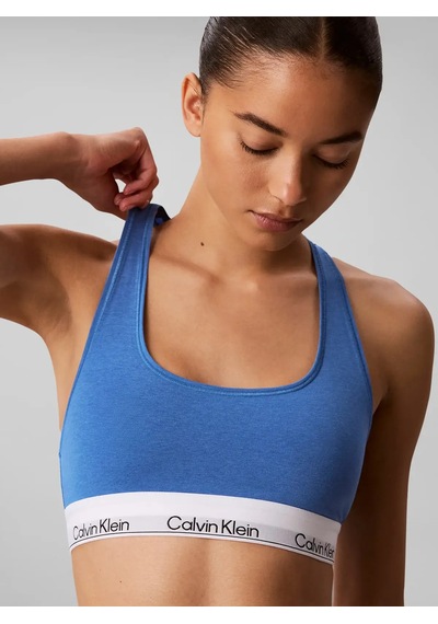Calvin Klein Unlıned Bralette, C2l Mavi Kadın Bralet