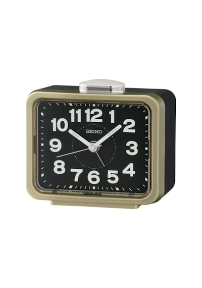 Seiko Qhk062g Sessiz Saniyeli Aydınlatmalı Bell Sesli Alarmlı Masa Saati Çok Renkli