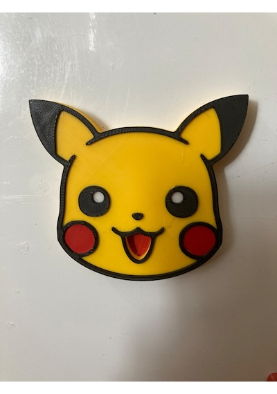 Sevimli Pikachu Yüzü Sarı Pokemon Karakteri Anime Süsü Buzdolabı Magneti