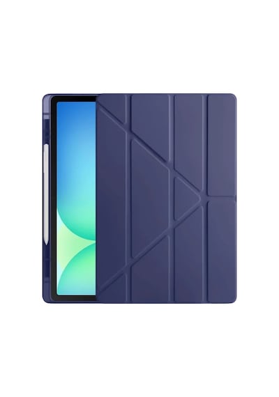 Mey İthalat Apple iPad Pro 13 2024 Kılıf Kalemlikli Hugo Tablet Kılıfı - Lacivert