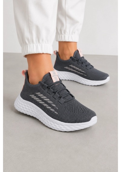 Ht Hotin Kai Unisex Günlük Spor Ayakkabı Hafif Ve Esnek Tabanlı Sneaker - Füme