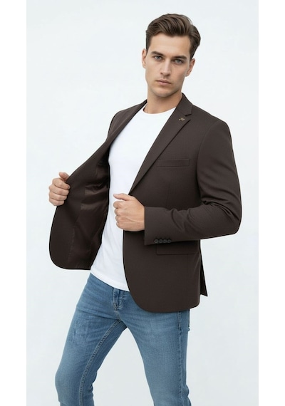Plus Scorpion Kahverengi Erkek Slim Fit Blazer Ceket Şık, Modern, Günlük Ve Ofis Kombinlerine Uygun Tek Düğmeli Erkek Ceketi Kahverengi Plus Scorpion Kahverengi Erkek Slim Fit Blazer Ceket Şık, Modern, Günlük Ve Ofis Kombinlerine Uygun Tek Düğmeli Erkek Ceketi Kahverengi